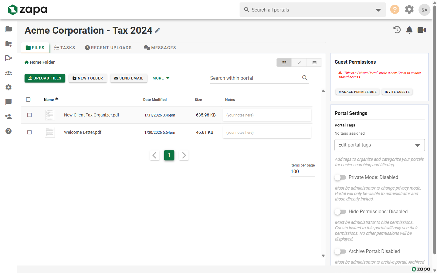 Portal with Video Button