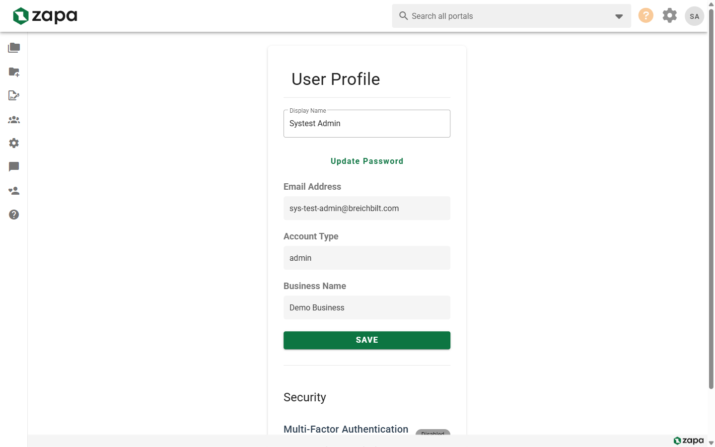 Profile Page