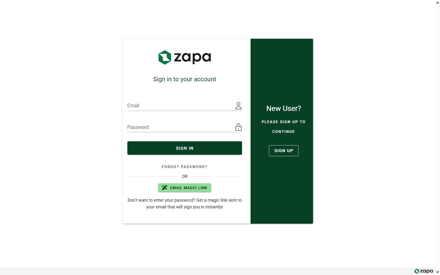 Sign In Page